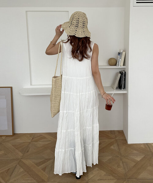 DISCOAT(ディスコート)の「ペーパーチューリップハット(ハット・レディース・ライトベージュ/グレイッシュベージュ・FREE)」の11枚目の写真