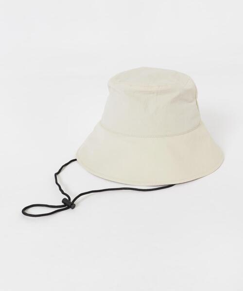 SMELLY（スメリー）の「『撥水/UVカット』ハッスイドロストバケットハット（ハット・レディース・カーキ/アイボリー/ブラック・-）」の10枚目の写真