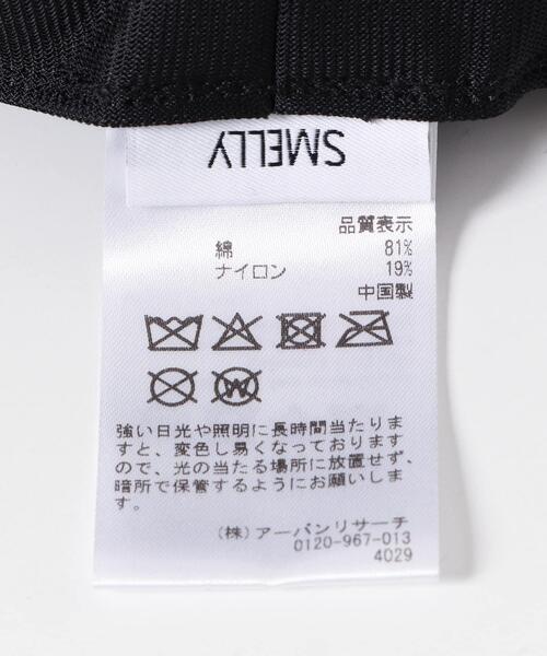 SMELLY（スメリー）の「『撥水/UVカット』ハッスイドロストバケットハット（ハット・レディース・カーキ/アイボリー/ブラック・-）」の6枚目の写真