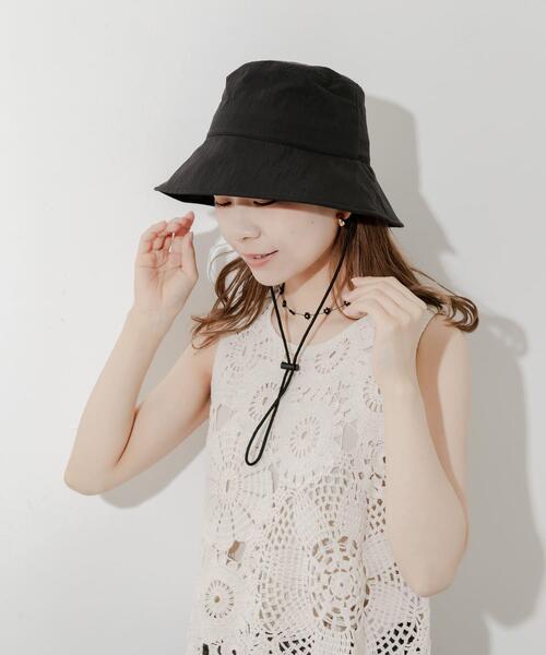 SMELLY（スメリー）の「『撥水/UVカット』ハッスイドロストバケットハット（ハット・レディース・カーキ/アイボリー/ブラック・-）」の20枚目の写真