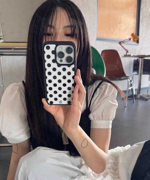 まほ セール】LUON / ポルカドット スマホ ケース iPhoneケース