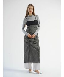 :ETHROF（イーサオブ）の「LACE DOCKING CHECK CAMI ONEPIECE（ワンピース）」