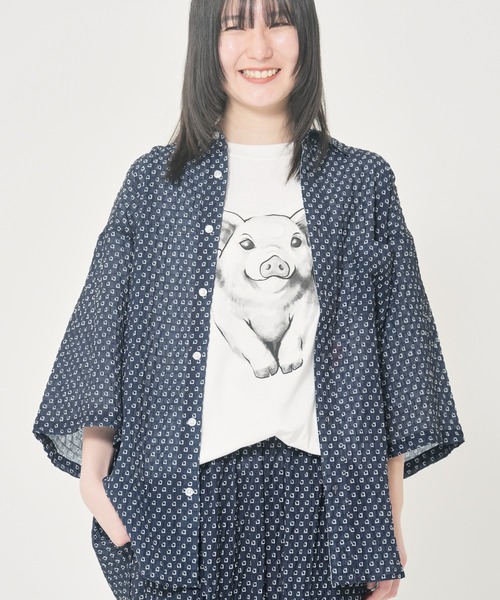 CORISCO(コリスコ)の「サッカー総柄半袖シャツ(M1)(シャツ/ブラウス・メンズ・その他3/その他1/その他4・X-LARGE/LARGE/MEDIUM)」の1枚目の写真