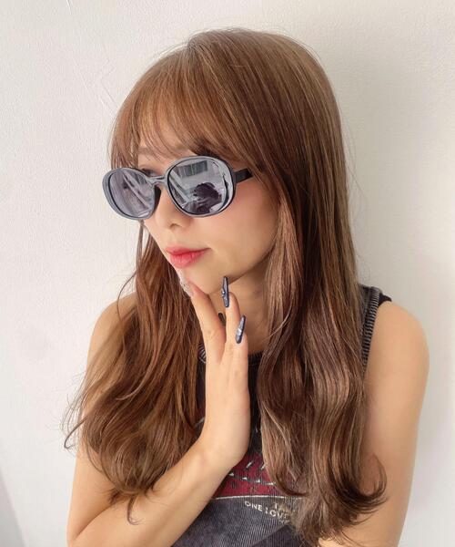 WEGO(ウィゴー)の「WEGO/オーバルスモークレンズアイウェア(サングラス・レディース・ブラック・FREE)」の6枚目の写真