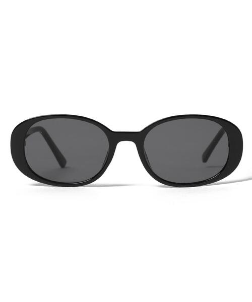 WEGO(ウィゴー)の「WEGO/オーバルスモークレンズアイウェア(サングラス・レディース・ブラック・FREE)」の3枚目の写真