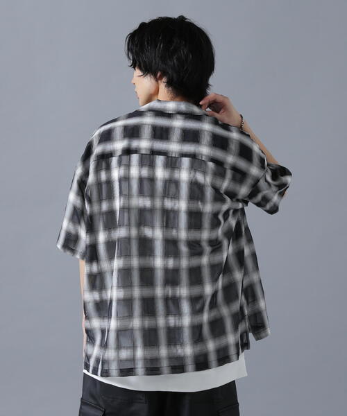 DANKE SCHON(ダンケシェーン)の「DankeSchon/ダンケシェーン/SIZZLE CHECK S/S SHIRTS(シャツ/ブラウス・レディース・ブラック/ブルー・F)」の6枚目の写真