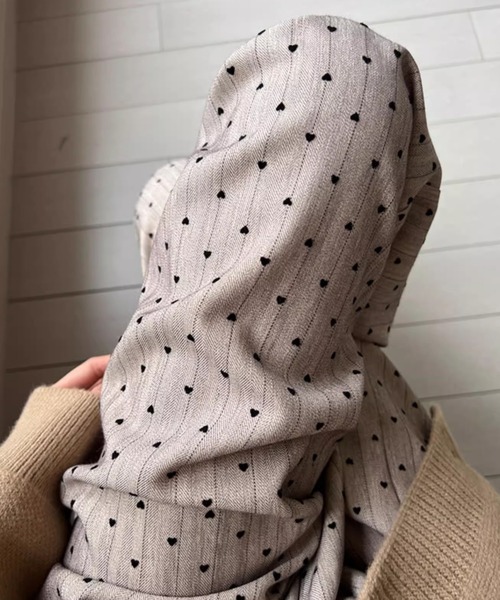 Mejoul（メジュール）の「ハートストライプ柄イージーパンツ（その他パンツ・レディース・ライトグレー/ブラウン/グレー・M/L）」の12枚目の写真