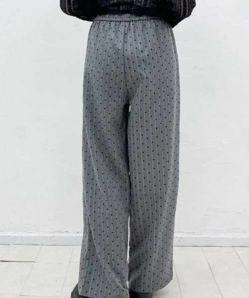 Mejoul（メジュール）の「ハートストライプ柄イージーパンツ（その他パンツ・レディース・ライトグレー/ブラウン/グレー・M/L）」の20枚目の写真