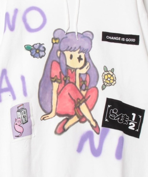 guernika×らんま1/2 Paint Hoodie guernika×らんま1/2】らんま1/2 Paint Hoodie / らんま