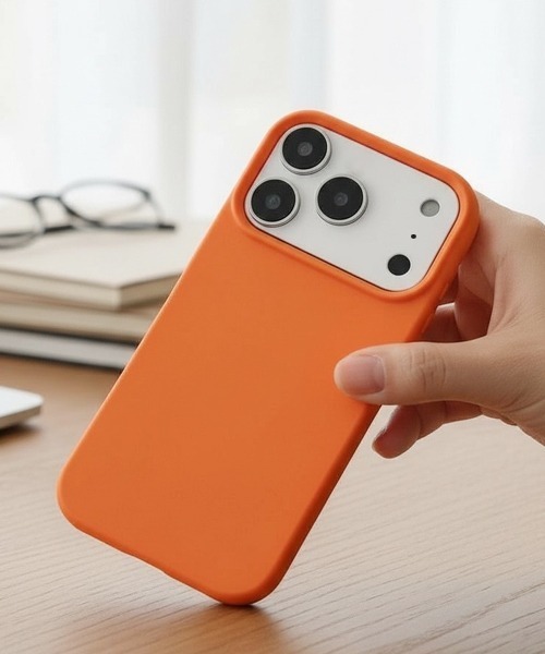 Fun & Daily(ファンアンドデイリー)の「レザーパターンスリム TPU iPhoneケース iPhone 15 16 17 Plus Pro ProMax(スマホケース/カバー・レディース・ブラック/オレンジ/ピンク・iPhone 16 Plus/iPhone 16/iPhone 15 Pro Max/iPhone 15/iPhone 16 Pro Max/iPhone 16 Pro/iPhone 15 Pro/iPhone 17/iPhone 17 Pro/iPhone 17 Pro Max)」の3枚目の写真