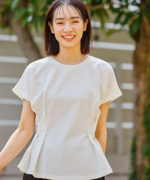 FOUND GOOD(ファウンドグッド)の「ウエストタックPO/FS(Tシャツ/カットソー・レディース・ブルー系5/グレー系8/ホワイト系5/ブラック・L/S/M)」の1枚目の写真