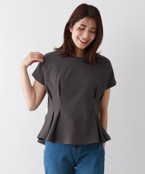 FOUND GOOD(ファウンドグッド)の「ウエストタックPO/FS(Tシャツ/カットソー・レディース・ブルー系5/グレー系8/ホワイト系5/ブラック・L/S/M)」の3枚目の写真