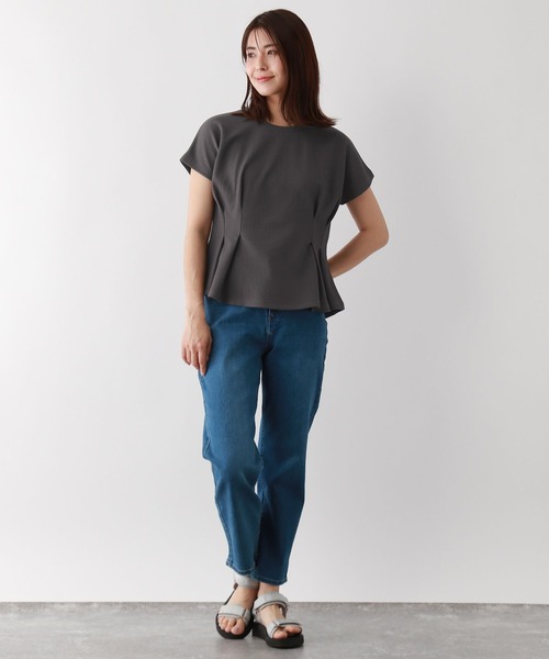 FOUND GOOD(ファウンドグッド)の「ウエストタックPO/FS(Tシャツ/カットソー・レディース・ブルー系5/グレー系8/ホワイト系5/ブラック・L/S/M)」の15枚目の写真