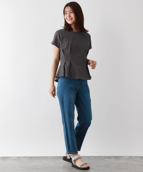 FOUND GOOD(ファウンドグッド)の「ウエストタックPO/FS(Tシャツ/カットソー・レディース・ブルー系5/グレー系8/ホワイト系5/ブラック・L/S/M)」の16枚目の写真