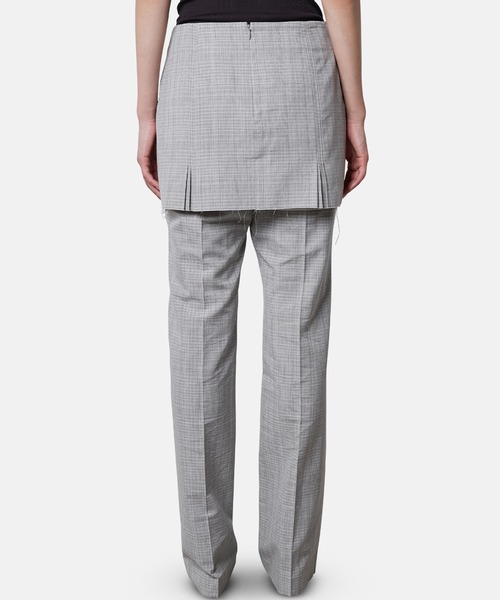 iRENE(アイレネ)の「チェックレイヤードトラウザー / Check Layerd Trousers(その他パンツ・レディース・マルチ/グレー・34/36/38)」の7枚目の写真