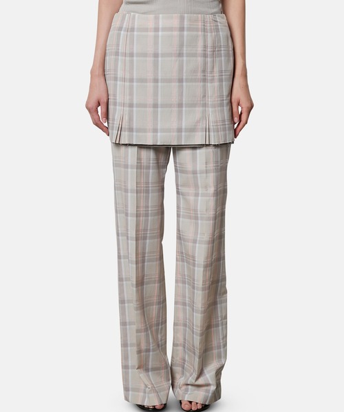 iRENE(アイレネ)の「チェックレイヤードトラウザー / Check Layerd Trousers(その他パンツ・レディース・マルチ/グレー・34/36/38)」の12枚目の写真