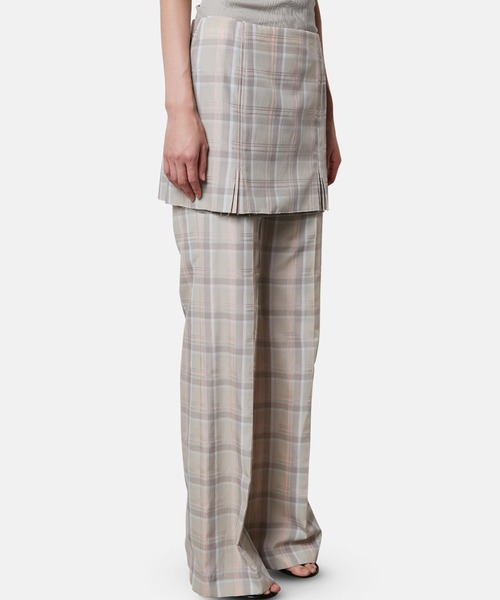 iRENE(アイレネ)の「チェックレイヤードトラウザー / Check Layerd Trousers(その他パンツ・レディース・マルチ/グレー・34/36/38)」の14枚目の写真