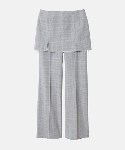 セール】チェックレイヤードトラウザー / Check Layerd Trousers