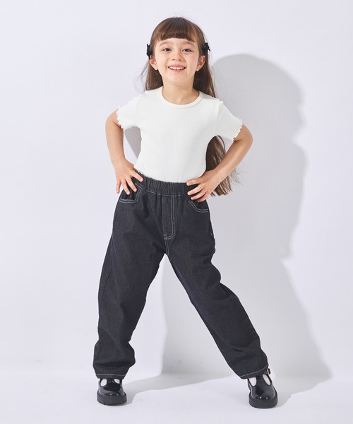 ever closet(エバークローゼット)の「軽やかにはける デニムパンツ(デニムパンツ・キッズ・インディゴブルー/ブルー系その他/ネイビー/ブルー/ブラック系その他/ブラック系その他2/ブラック・90cm/100cm/110cm/120cm/130cm/140cm/150cm)」の9枚目の写真