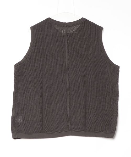 O project(オープロジェクト)の「O PROJECT オープロジェクト / SLEEVELESS MESH TEE(Tシャツ/カットソー・メンズ・ナチュラル/ブラック・MEDIUM)」の3枚目の写真