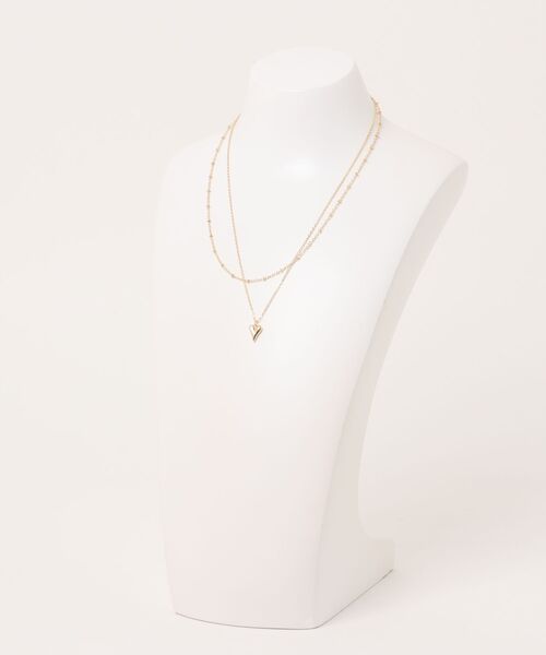 FOREVER 21(フォーエバー トゥエンティーワン)の「2連ハートデザインネックレス(ネックレス・レディース・ゴールド/シルバー・FREE)」の8枚目の写真