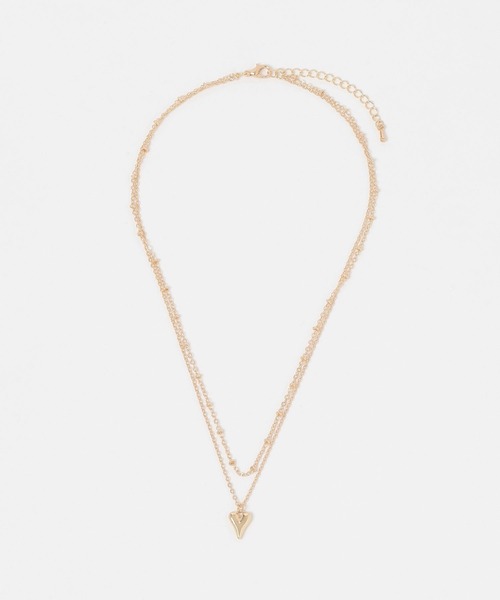 FOREVER 21(フォーエバー トゥエンティーワン)の「2連ハートデザインネックレス(ネックレス・レディース・ゴールド/シルバー・FREE)」の4枚目の写真