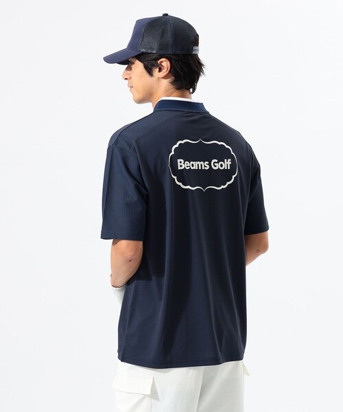 【半額】BEAMS GOLF ポロシャツ ネイビー BEAMS GOLF ビームスゴルフ 82-02-0252-684 半袖ポロシャツ