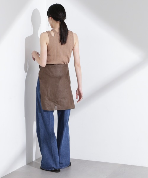 NANO universe（ナノユニバース）の「ランダムリブカップ付きスラッシュタンクトップ（タンクトップ・レディース・ブラック/ホワイト/キャメル・S/M）」の11枚目の写真