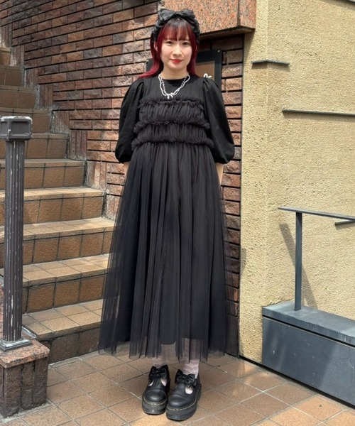 キャンディストリッパー ワンピース ドレス GATHERED TULLE LAYERED ドレス（ワンピース）｜Candy Stripper