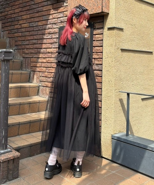キャンディストリッパー ワンピース GATHERED TULLE LAYERED ドレス（ワンピース）｜Candy Stripper