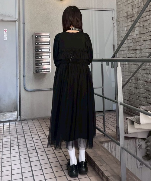 キャンディストリッパー　MIDNIGHT ドレス GATHERED TULLE LAYERED ドレス（ワンピース）｜Candy Stripper