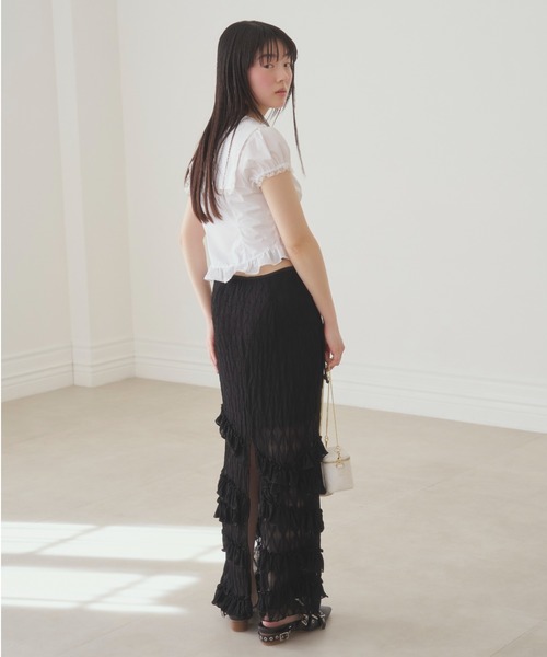 新品未使用 24ss FURFUR リボンセーラーカラーブラウス 完売品 黒系 セール】セーラーカラーブラウス（Tシャツ/カットソー）｜FURFUR