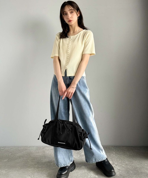 ずっきー様❣️ハンドメイドオリジナルボストン型バック＊女の子パネル付 楽天市場】全面の小花刺繍がかわいい、超軽量手さげ！ ミニ