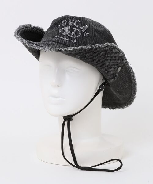 RVCA（ルーカ）の「RVCA/ルーカ ハット UNITED SAFARI HAT BF041-956（ハット・メンズ・ブラック×ブラック/サーモンピンク・FREE）」の21枚目の写真