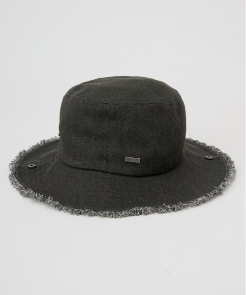 RVCA（ルーカ）の「RVCA/ルーカ ハット UNITED SAFARI HAT BF041-956（ハット・メンズ・ブラック×ブラック/サーモンピンク・FREE）」の5枚目の写真