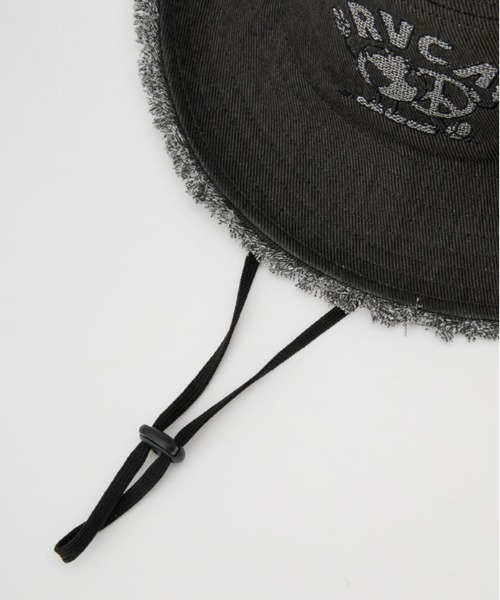 RVCA（ルーカ）の「RVCA/ルーカ ハット UNITED SAFARI HAT BF041-956（ハット・メンズ・ブラック×ブラック/サーモンピンク・FREE）」の9枚目の写真