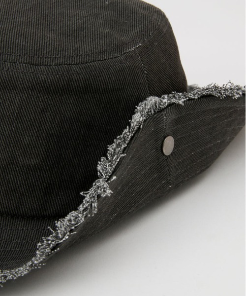 RVCA（ルーカ）の「RVCA/ルーカ ハット UNITED SAFARI HAT BF041-956（ハット・メンズ・ブラック×ブラック/サーモンピンク・FREE）」の10枚目の写真