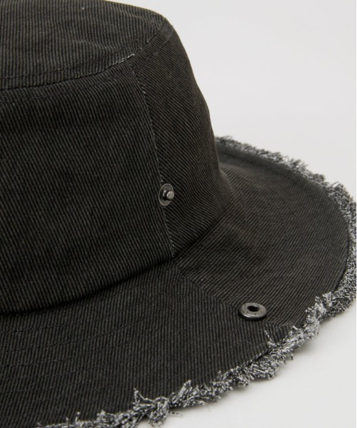 RVCA（ルーカ）の「RVCA/ルーカ ハット UNITED SAFARI HAT BF041-956（ハット・メンズ・ブラック×ブラック/サーモンピンク・FREE）」の11枚目の写真