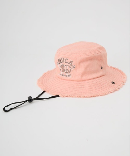RVCA（ルーカ）の「RVCA/ルーカ ハット UNITED SAFARI HAT BF041-956（ハット・メンズ・ブラック×ブラック/サーモンピンク・FREE）」の17枚目の写真