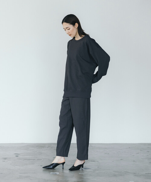FREAK'S STORE（フリークスストア）の「FREAK’S STORE/フリークスストア 速乾素材 リラックスフィット イージーパンツ リネン風 ホームケア/LINEN LIKE EASY PT（その他パンツ・メンズ・チャコールグレー/ブラック/オフホワイト/グリーン・SMALL/MEDIUM/LARGE）」の6枚目の写真