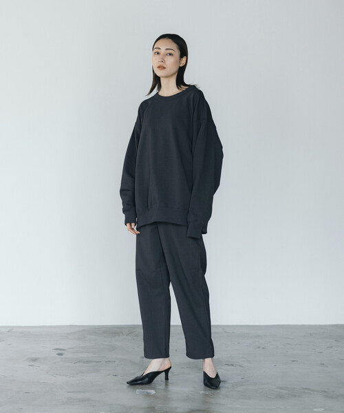 FREAK'S STORE（フリークスストア）の「FREAK’S STORE/フリークスストア 速乾素材 リラックスフィット イージーパンツ リネン風 ホームケア/LINEN LIKE EASY PT（その他パンツ・メンズ・チャコールグレー/ブラック/オフホワイト/グリーン・SMALL/MEDIUM/LARGE）」の7枚目の写真