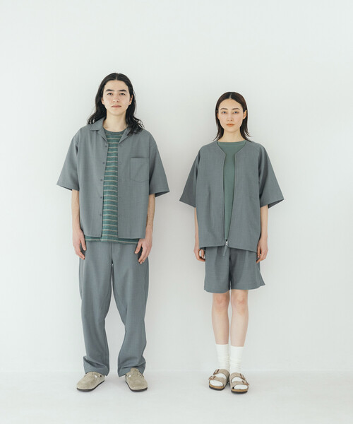 FREAK'S STORE(フリークスストア)の「FREAK’S STORE/フリークスストア 速乾素材 リラックスフィット イージーパンツ リネン風 ホームケア/LINEN LIKE EASY PT(その他パンツ・メンズ・チャコールグレー/ブラック/オフホワイト/グリーン・SMALL/MEDIUM/LARGE)」の22枚目の写真