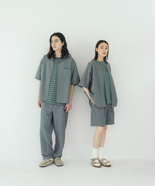プリーツプリーズ　リネン風ストレッチストレートパンツ BASICS – isseymiyake.com
