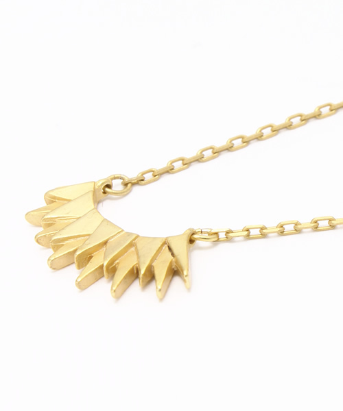 SCALA（スカラ）の「【SCALA/スカラ】SUN三角ネックレス/made in JAPAN（日本製）（ネックレス・レディース・ゴールド/アンティークゴールド・FREE）」の6枚目の写真