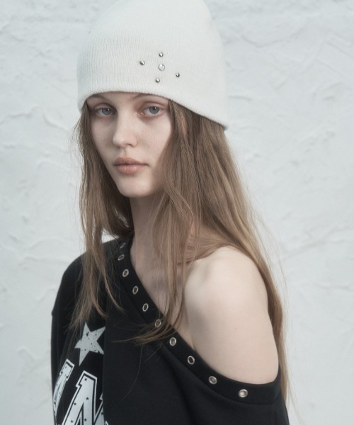 SETUP-EXE★韓国★人気★STUDDED BEANIE 3色 ニット帽 ビーニー ○SETUP-EXE○ STUDDED BEANIE (3色) (SETUP-EXE/ニットキャップ