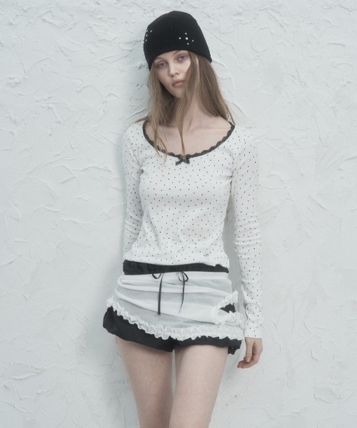 セール】【SETUP‐EXE】STUDDED BEANIE（ニットキャップ/ビーニー