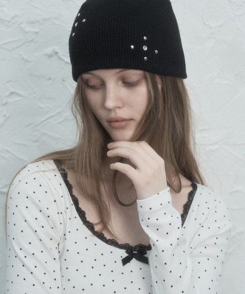 SETUP-EXE★韓国★日本未入荷★Chandelier hotfix Beanie 3色 SETUP-EXE☆韓国☆日本未入荷☆Chandelier hotfix Beanie 3色