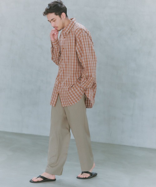 NewAnce（ニュアンス）の「【NewAnce】New Standard Check Shirts -Over Fit -（シャツ/ブラウス・メンズ・ブラウン/ブラック・L/M）」の21枚目の写真