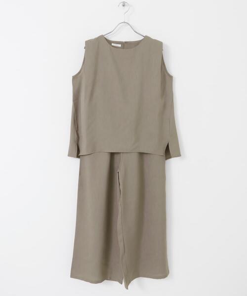 ITEMS URBANRESEARCH（アイテムズ アーバンリサーチ）の「リネンライクセットアップ（セットアップ・レディース・ブラック/ベージュ・FREE）」の10枚目の写真