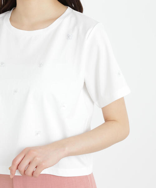 PROPORTION BODY DRESSING(プロポーションボディドレッシング)の「スパンコール付きカットソー / 1215160604(Tシャツ/カットソー・レディース・ホワイト/ダークグレー・FREE)」の16枚目の写真